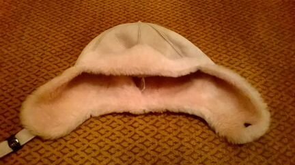 Шапка из овчины розового цвета, новая, р-р 1-1.5 г