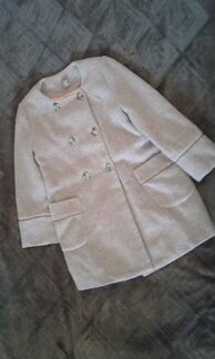 Пальто zara 7-8лет 128см