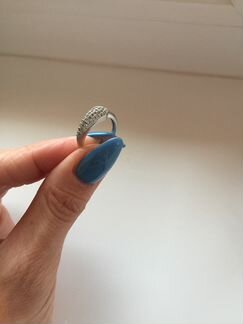 Серебряное кольцо с фианитами