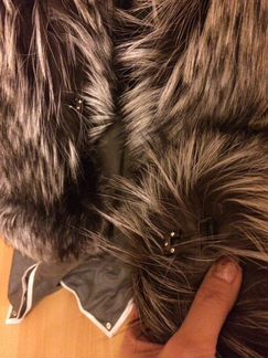 Жилетка Чернобурка перфорированный мех 48-52