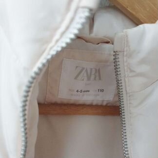 Пуховик zara для девочки 110