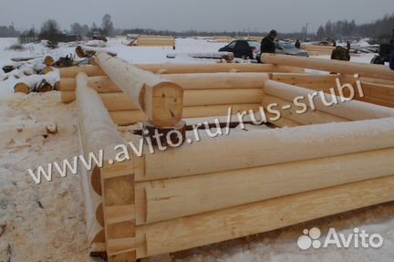 Сруб дома-бани