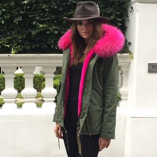 Парка с цветным мехом