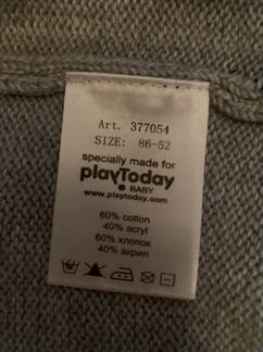 Кофточка вязаная playToday (86 см)