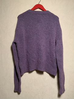 Фиолетовый мохеровый шерстяной свитер Zara Man