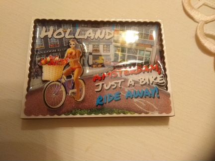 Магнит на холодильник,новый из Голландии