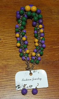 Комплект бусы плюс серьги