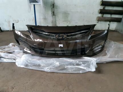 Бампер передний в сборе Hyundai Solaris 15-17