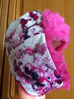 Детская шапка-ушанка для девочки новая