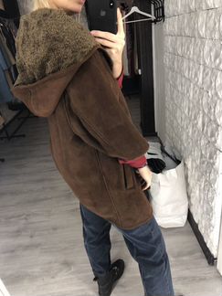 Дубленка коричневая натуральная из Парижа