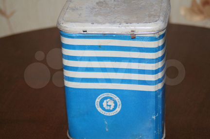 Банка жестяная для муки Ленинград СССР