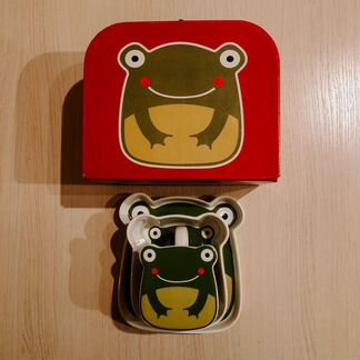 Набор детской посуды «Лягушонок»