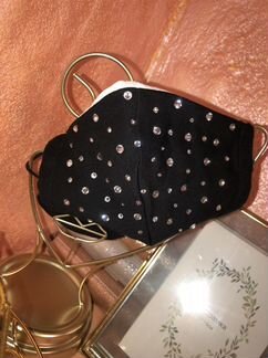 Маска многоразовая со стразами Lux