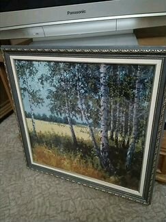 Алмазная мозаика. Берёзки