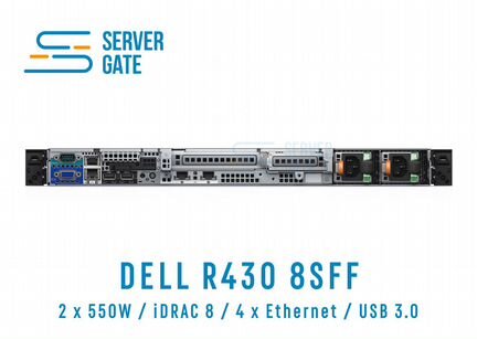 Dell R430 8SFF / 2xE5-2698v3 / 192 GB