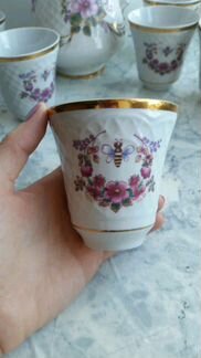 Сервиз коростень кувшин и чашки СССР