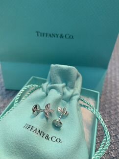 Серьги платина Tiffany Victoria