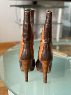 Сапоги женские кожаные