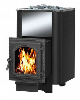 Чугунная печь везувий Сенсация 28 Антрацит (270)