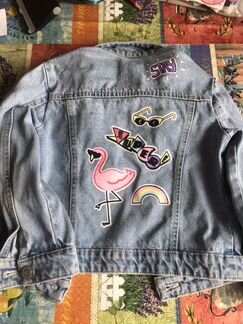 Джинсовая куртка р.110 (новая)