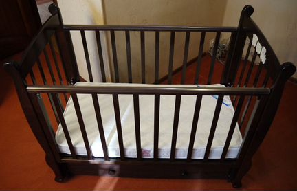 Детская кроватка Елисей С-717 (шоколад)