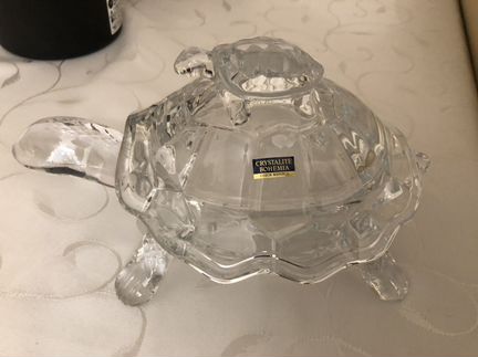 Гладкое Crystalite Bohemia Ваза для конфет Черепах