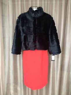 Шубка-болеро экомех Италия,М