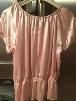 Блузка, топ для девочки, 9-11 лет, 100 шёлк