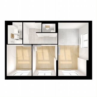 2-к квартира, 55.6 м², 9/33 эт.
