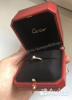 Золотое помолвочное кольцо с брил. 0.22 ct 585 пр