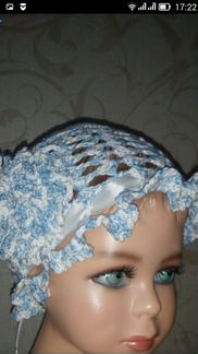 Ажурные шапочки.Ручное вязание