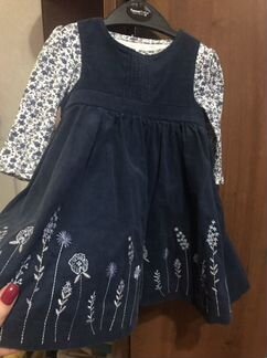Платье с боди mothercare 7-9 мес
