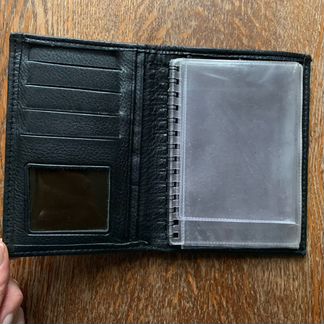 Обложка для документов Toyota натуральная кожа