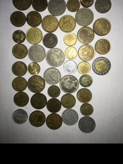 Монеты египетские 45 шт пиастры, фунты