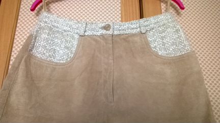 Юбка из натуральной замши