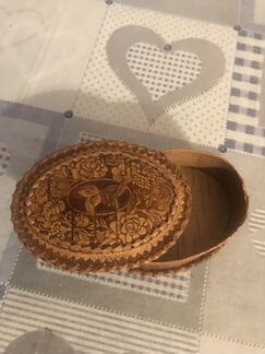 Шкатулки с крышкой: из бересты и стекла
