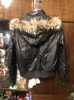 Куртка кожаная зимняя