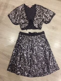 Праздничный комплект (юбка и болеро) с пайетками