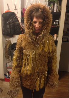 Шуба из натураньного меха