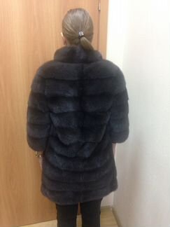 Шуба норковая поперечная