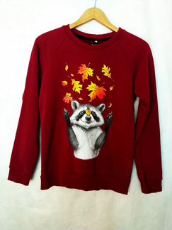 Толстовка свитшот Нити-нити c енотом размер S