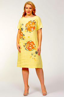 Платье. лён. 52-54-56