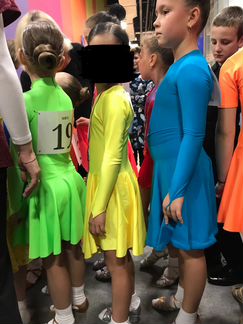 2 Платья для бальных танцев стандарт 5-7 лет (134)