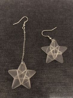 Серьги звездочки