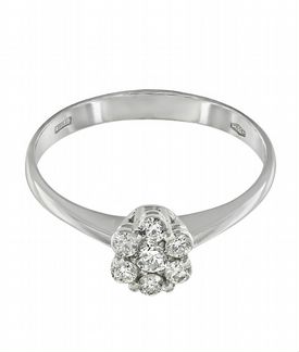 Золотое кольцо с бриллиантами