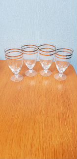 Рюмки с позолотой СССР 4шт