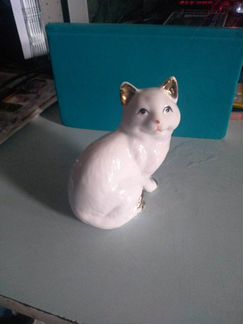 Старинная Статуэтка СССР. Мыслитель.Кошка фарфор