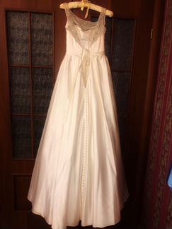 Новое атласное свадебное платье (эксклюзив)