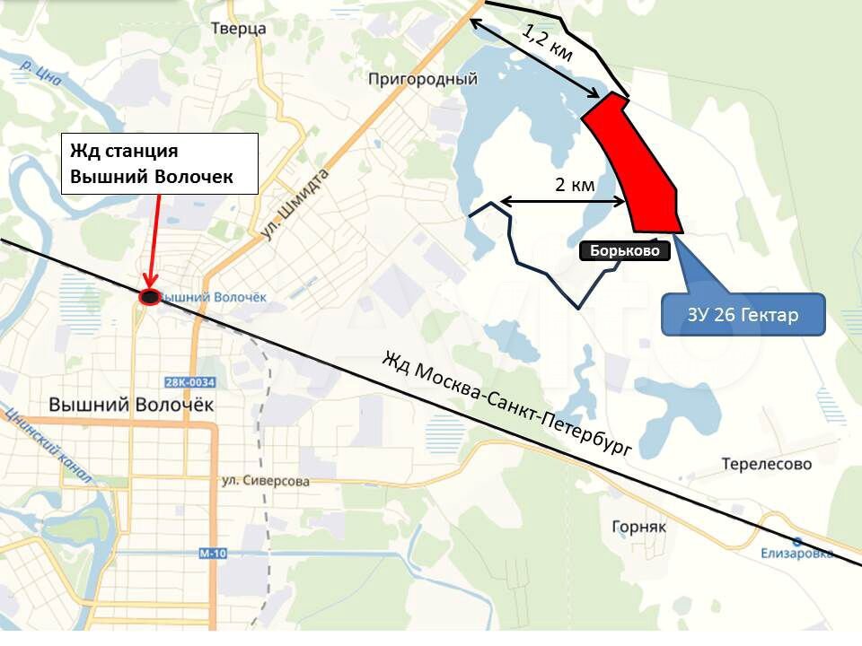 Участок в вышнем волочке. Тверская область д Борьково. Ври ДНП.