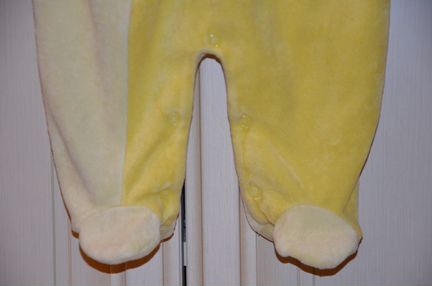 Велюровые ползунки Комбинезон без рукавов 1-2 мес